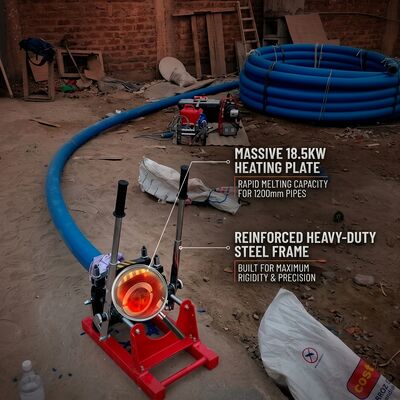 355mm HDPE pipe Butt Fusion Welder Kit.