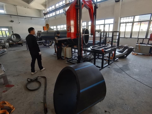 SJC315 Cưa dây ống PE 90MM-315MM Tốc độ dòng có thể điều chỉnh đa góc